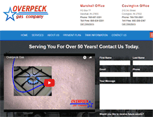 Tablet Screenshot of overpeckgas.com